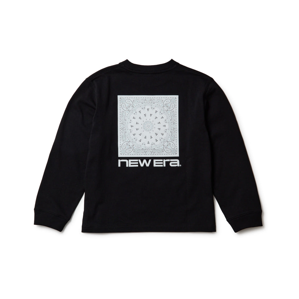 キッズ Youth 長袖 コットン Tシャツ バンダナロゴ ブラック | NEW ERA ニューエラ公式オンラインストア