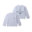 キッズ Youth 長袖 コットン Tシャツ アーカイブロゴ ホワイト