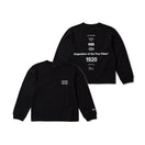 キッズ Youth 長袖 コットン Tシャツ アーカイブロゴ ブラック