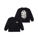 キッズ Child 長袖 コットン Tシャツ Tagging Logo ブラック