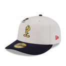 PC 59FIFTY Looney Tunes ルーニー・テューンズ トゥイーティー シルベスター・キャット クロームホワイト ネイビーバイザー