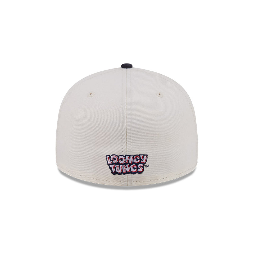 PC 59FIFTY Looney Tunes ルーニー・テューンズ トゥイーティー シルベスター・キャット クロームホワイト ネイビーバイザー
