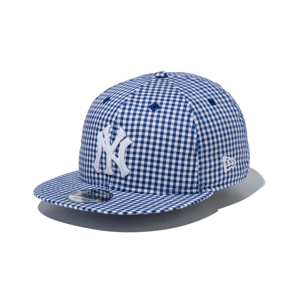 9FIFTY ソフトバックラム Soft Buckram Father's Day ニューヨーク・ヤンキース チェーンステッチ ブルーギンガムチェック | NEW ERA ニューエラ公式オンラインストア