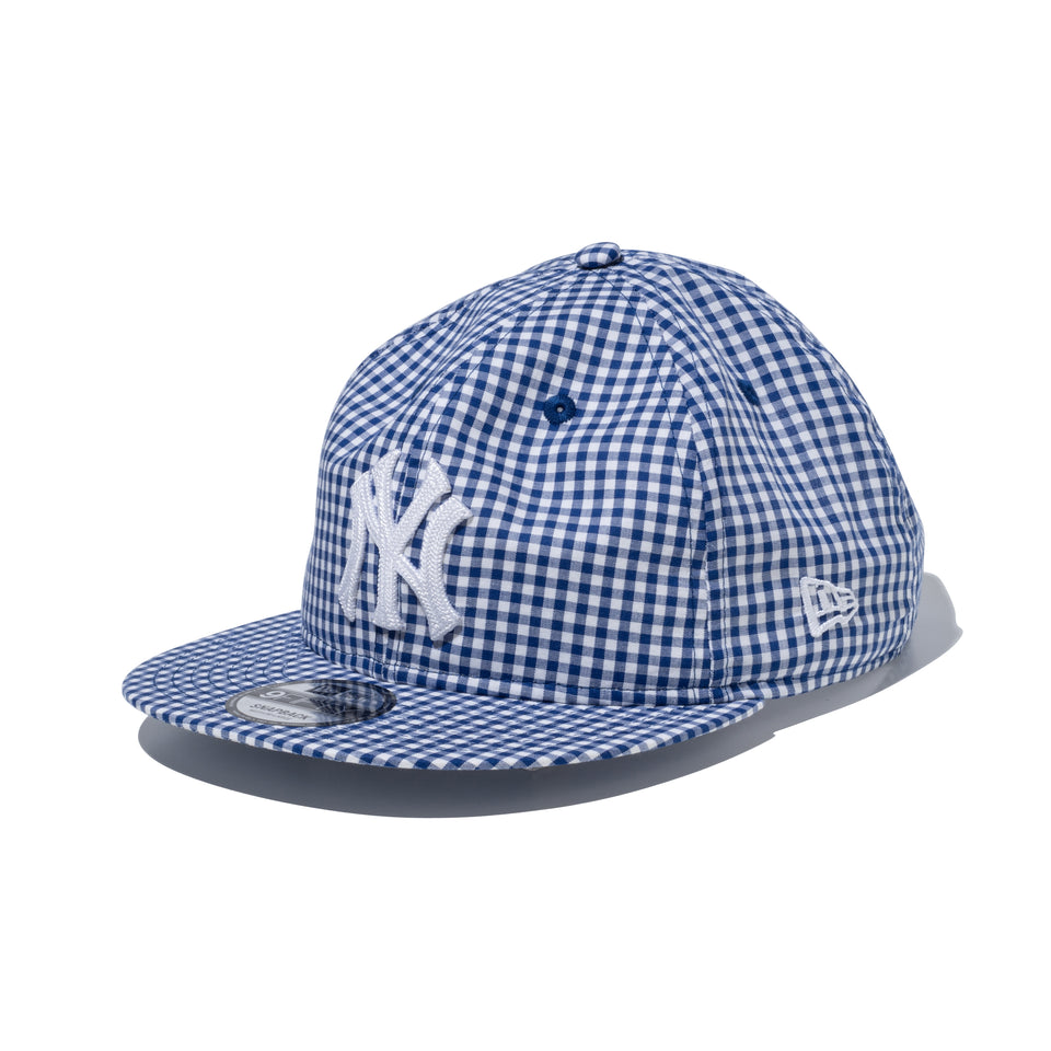 9FIFTY ソフトバックラム Soft Buckram Father's Day ニューヨーク・ヤンキース チェーンステッチ ブルーギンガムチェック | NEW ERA ニューエラ公式オンラインストア