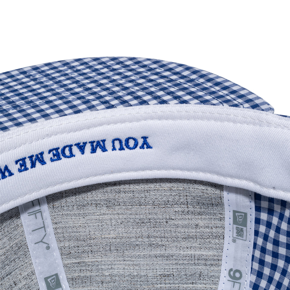 9FIFTY ソフトバックラム Soft Buckram Father's Day ニューヨーク・ヤンキース チェーンステッチ ブルーギンガムチェック | NEW ERA ニューエラ公式オンラインストア