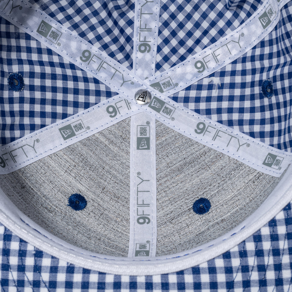 9FIFTY ソフトバックラム Soft Buckram Father's Day ニューヨーク・ヤンキース チェーンステッチ ブルーギンガムチェック | NEW ERA ニューエラ公式オンラインストア