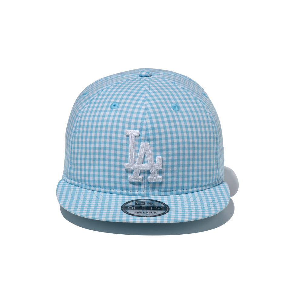 9FIFTY ソフトバックラム Soft Buckram Father's Day ロサンゼルス・ドジャース チェーンステッチ ライトブルーギンガムチェック | NEW ERA ニューエラ公式オンラインストア