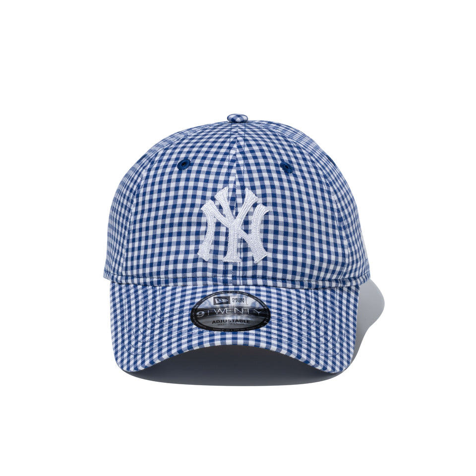 9TWENTY Father's Day ニューヨーク・ヤンキース チェーンステッチ ブルーギンガムチェック | NEW ERA ニューエラ公式オンラインストア