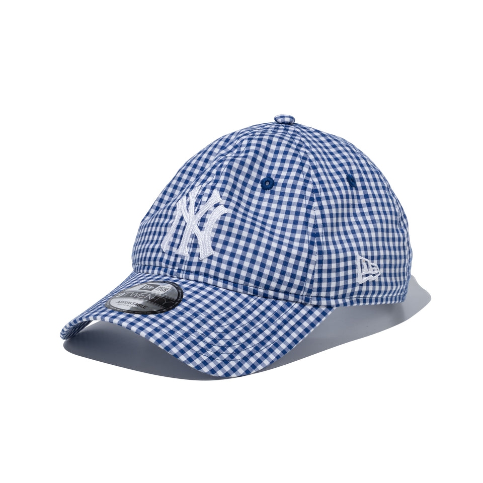 9TWENTY Father's Day ニューヨーク・ヤンキース チェーンステッチ ブルーギンガムチェック | NEW ERA ニューエラ公式オンラインストア