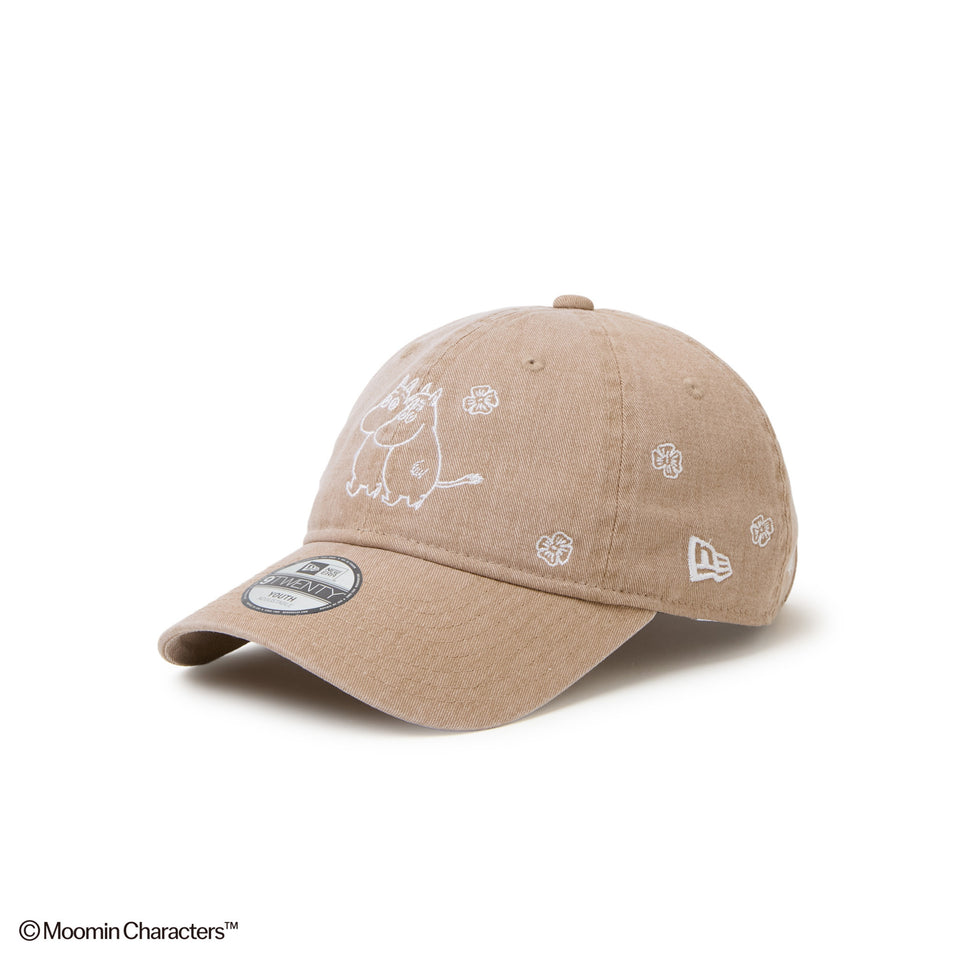 キッズ Youth 9TWENTY Moomin Flower ムーミン スノークのおじょうさん イタリアンウォッシュ カーキ | NEW ERA ニューエラ公式オンラインストア