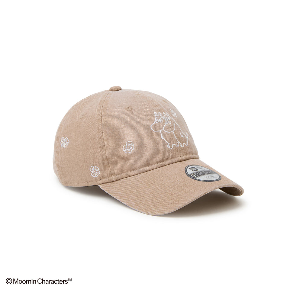 キッズ Youth 9TWENTY Moomin Flower ムーミン スノークのおじょうさん イタリアンウォッシュ カーキ | NEW ERA ニューエラ公式オンラインストア