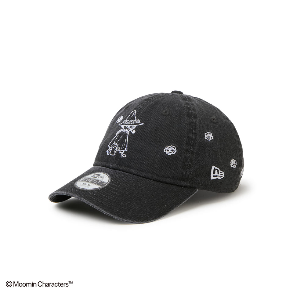 キッズ Youth 9TWENTY Moomin Flower スナフキン イタリアンウォッシュ ブラック | NEW ERA ニューエラ公式オンラインストア