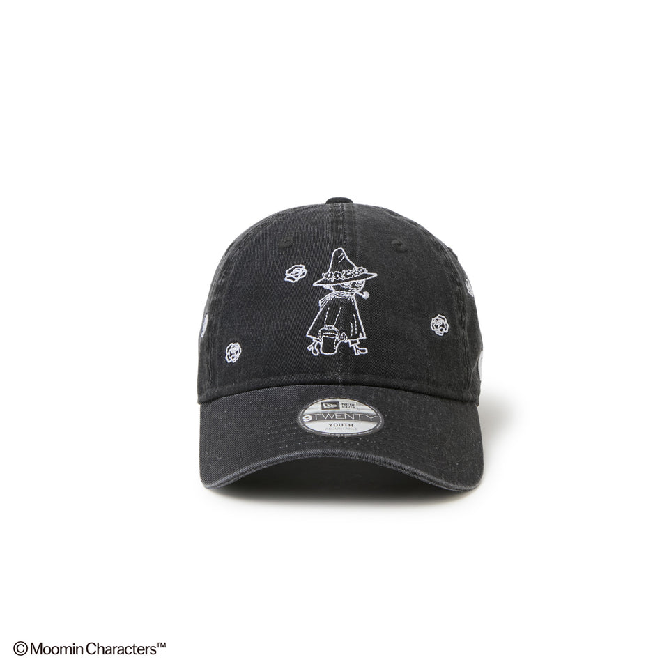 キッズ Youth 9TWENTY Moomin Flower スナフキン イタリアンウォッシュ ブラック | NEW ERA ニューエラ公式オンラインストア