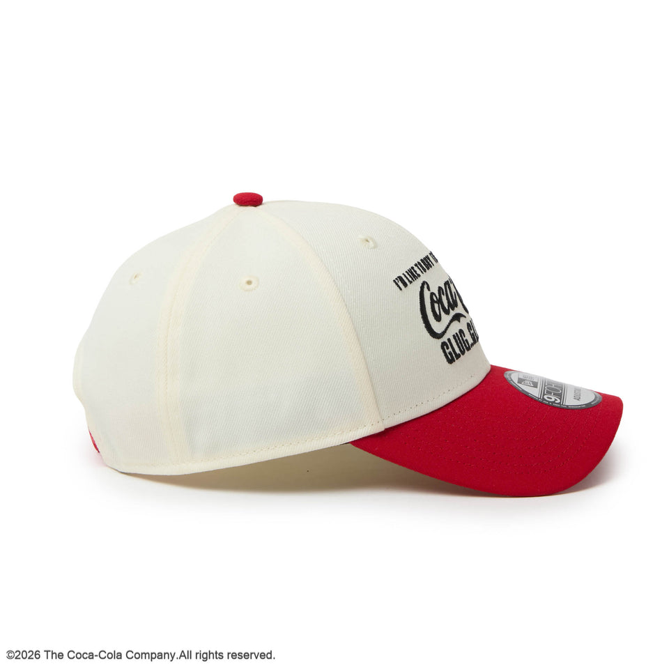 9FORTY Coca-Cola コカ・コーラ クロームホワイト/スカーレット | NEW ERA ニューエラ公式オンラインストア
