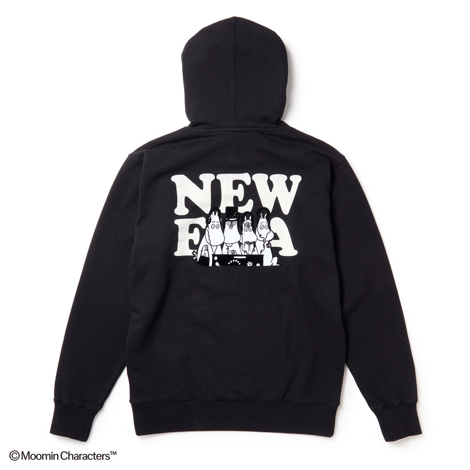 裏毛 スウェット プルオーバーフーディー Moomin Music ブラック | NEW ERA ニューエラ公式オンラインストア