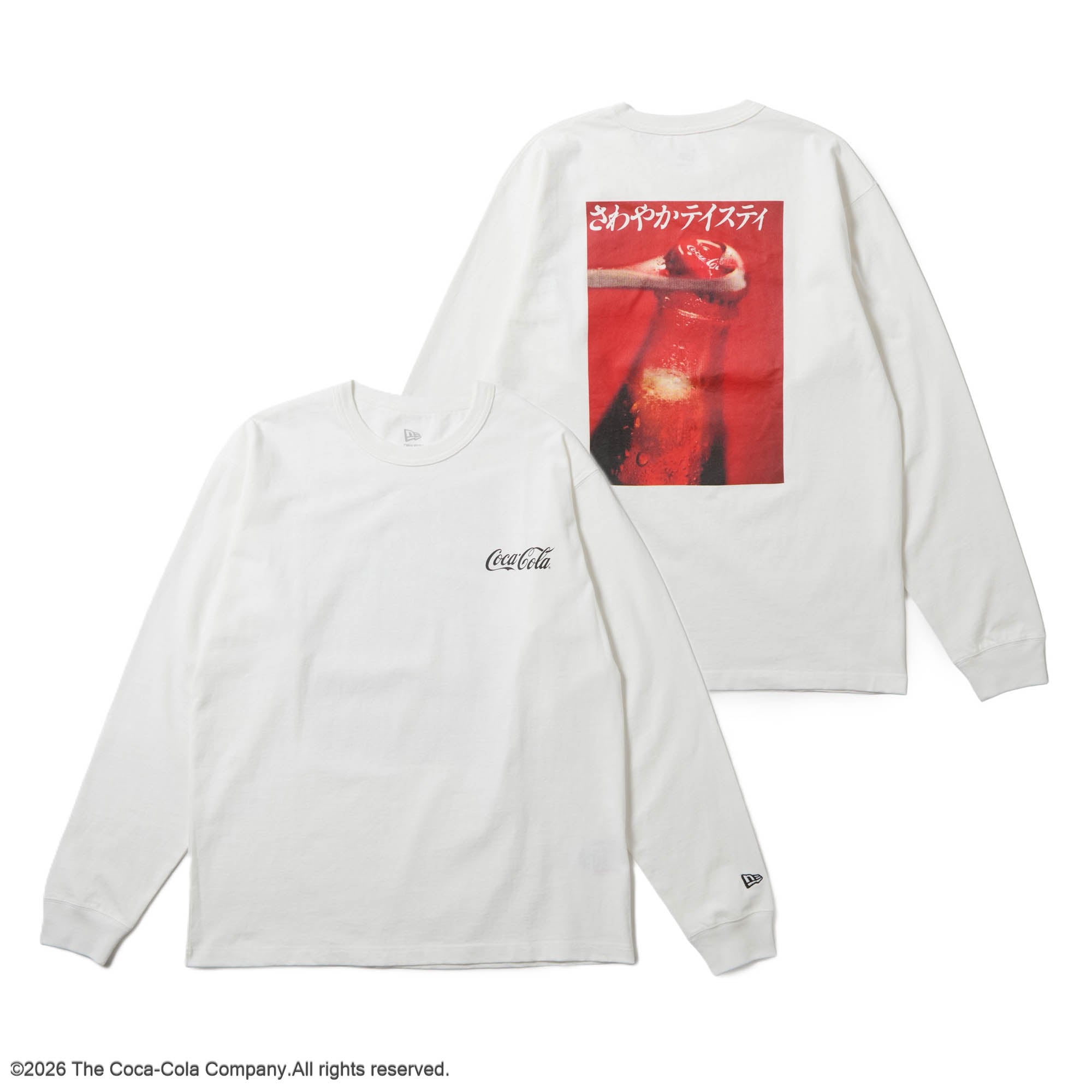 長袖 ウォッシュド コットン Tシャツ Coca-Cola コカ・コーラ オフ