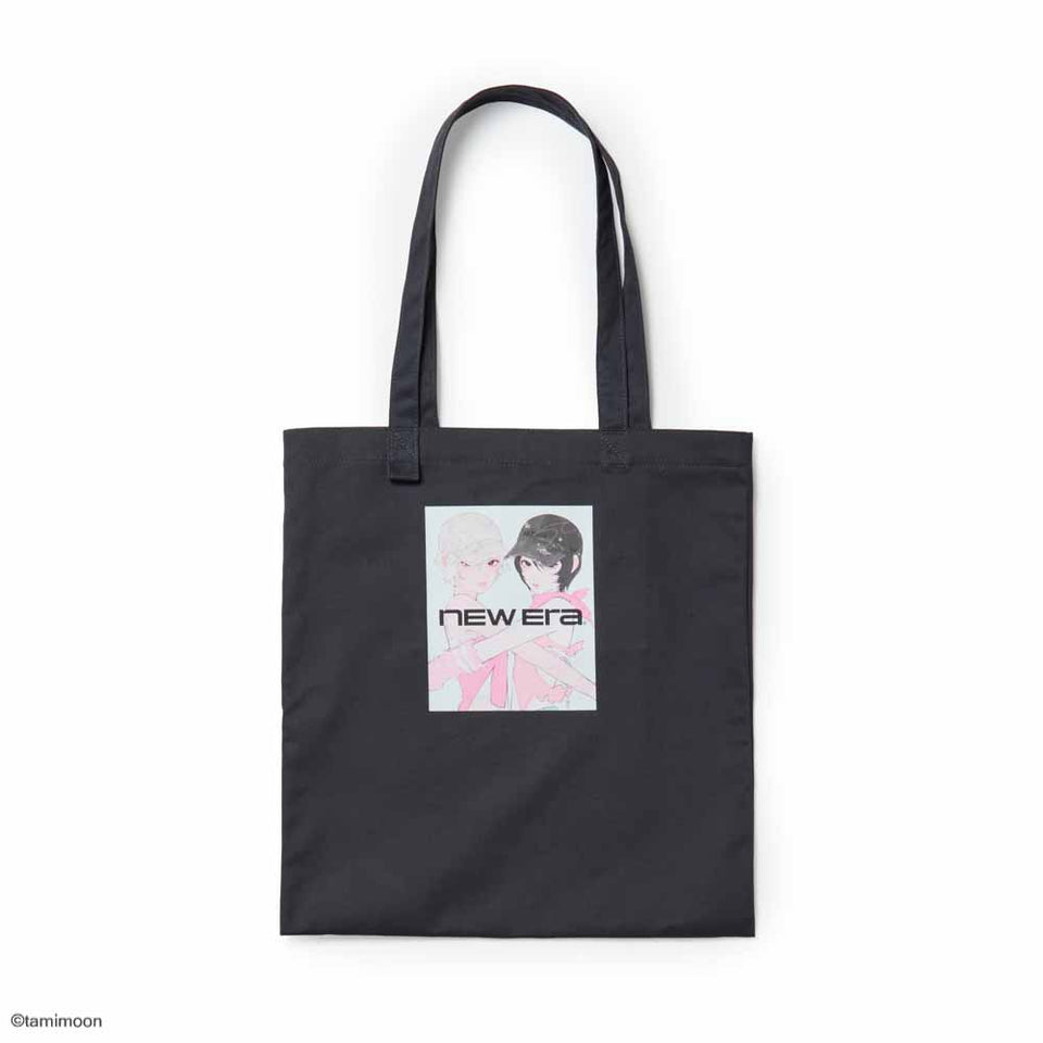 コットンツイル トートバッグ Illustrators Collection tamimoon グラファイト | NEW ERA ニューエラ公式オンラインストア