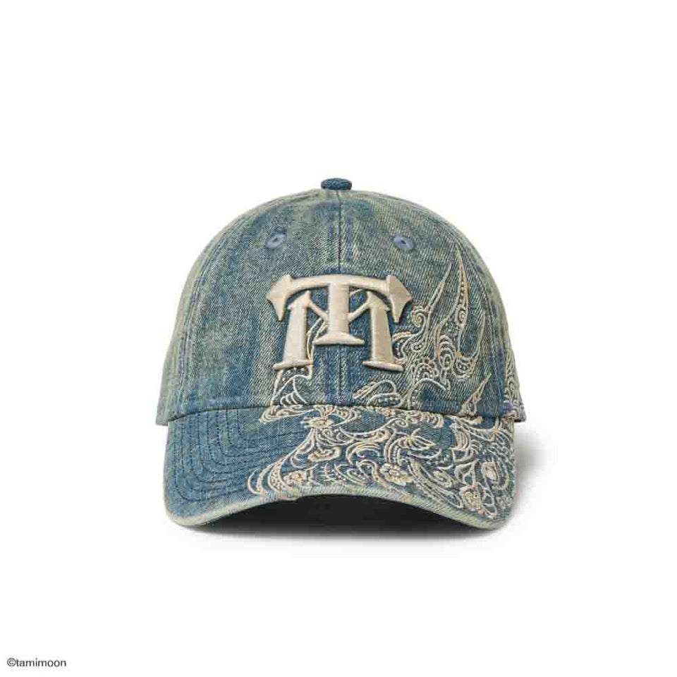 9FORTY アンストラクチャード Illustrators Collection tamimoon オーバーダイ デニム ブルー | NEW ERA ニューエラ公式オンラインストア