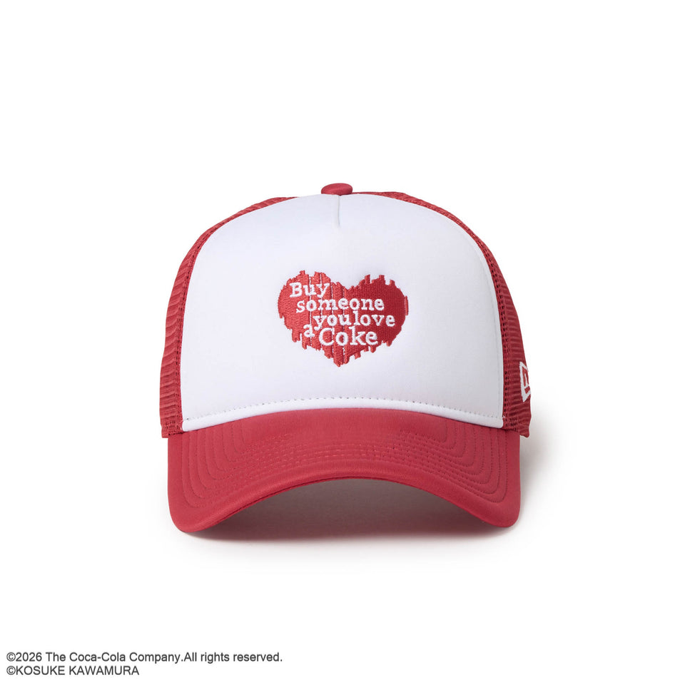 9FORTY A-Frame トラッカー Coca-Cola designed by Kosuke Kawamura コカ・コーラ ホワイト/スカーレット | NEW ERA ニューエラ公式オンラインストア
