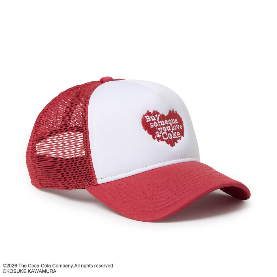 9FORTY A-Frame トラッカー Coca-Cola designed by Kosuke Kawamura コカ・コーラ ホワイト/スカーレット | NEW ERA ニューエラ公式オンラインストア