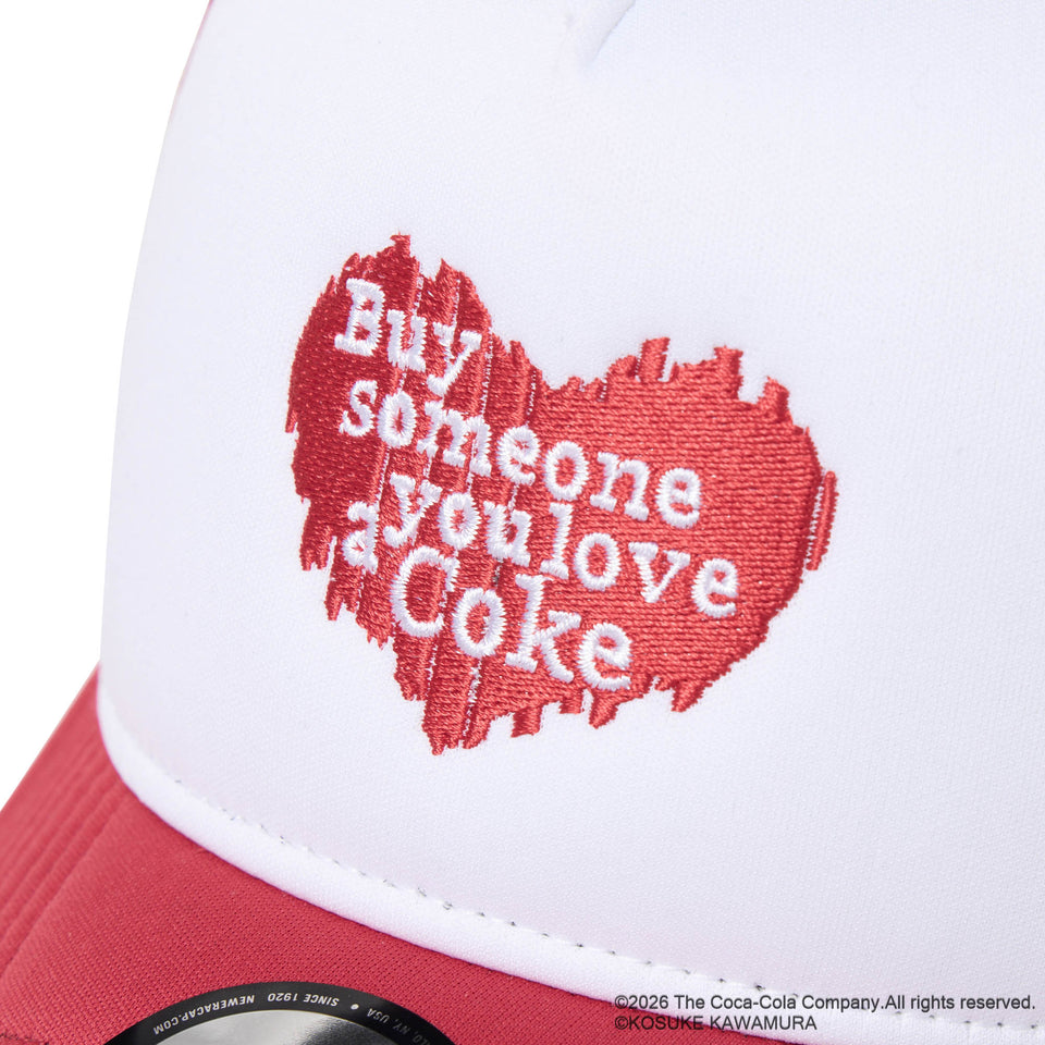 9FORTY A-Frame トラッカー Coca-Cola designed by Kosuke Kawamura コカ・コーラ ホワイト/スカーレット | NEW ERA ニューエラ公式オンラインストア