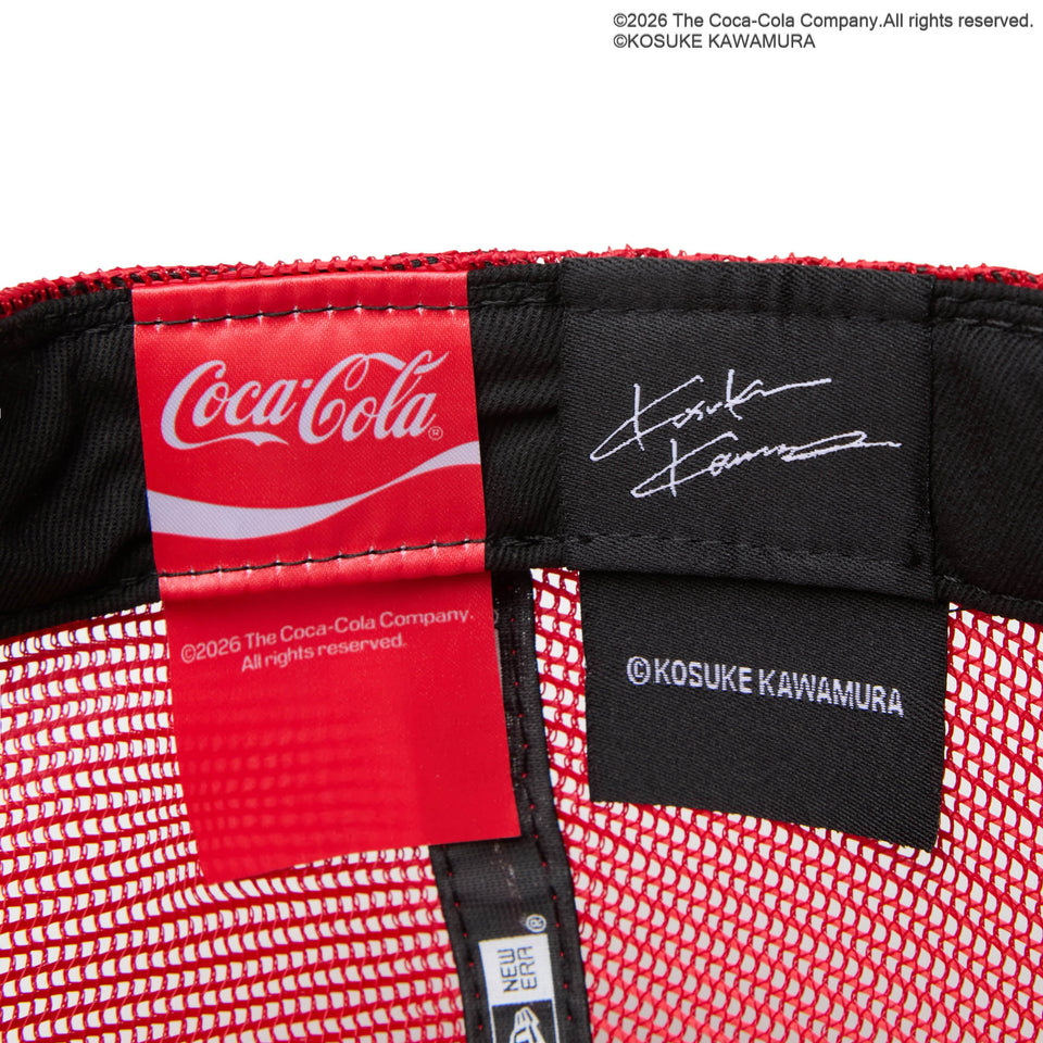 9FORTY A-Frame トラッカー Coca-Cola designed by Kosuke Kawamura コカ・コーラ ホワイト/スカーレット | NEW ERA ニューエラ公式オンラインストア