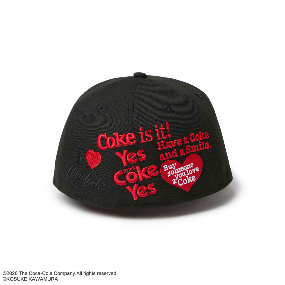 59FIFTY Coca-Cola designed by Kosuke Kawamura ブラック | NEW ERA ニューエラ公式オンラインストア
