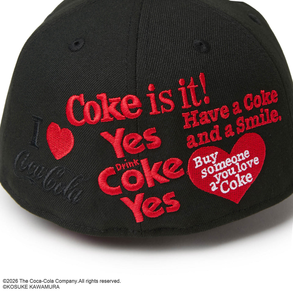 59FIFTY Coca-Cola designed by Kosuke Kawamura ブラック | NEW ERA ニューエラ公式オンラインストア