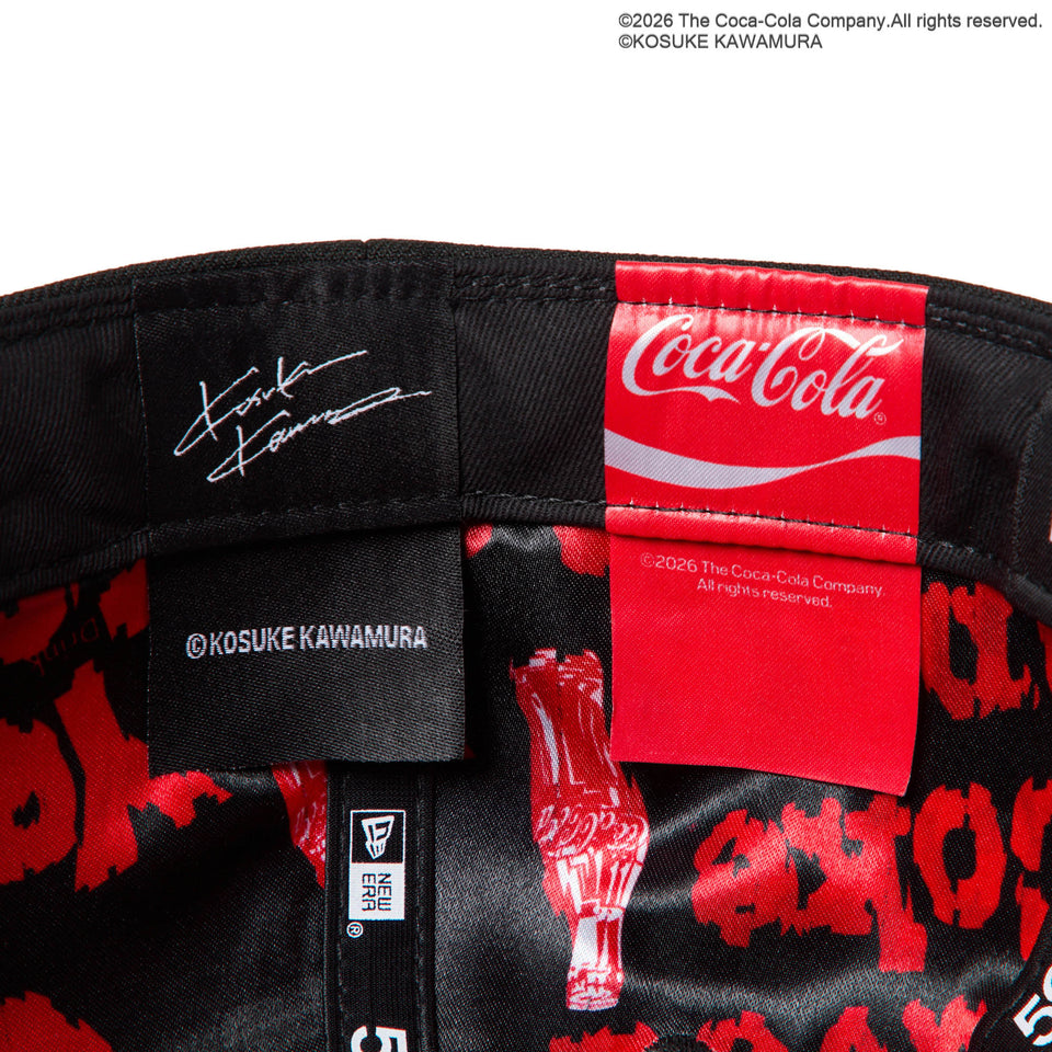 59FIFTY Coca-Cola designed by Kosuke Kawamura ブラック | NEW ERA ニューエラ公式オンラインストア