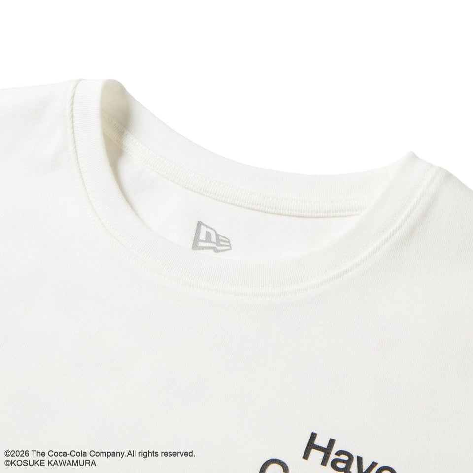 Women's 長袖 クロップド Tシャツ Coca-Cola designed by Kosuke Kawamura コカ・コーラ Many Hearts オフホワイト | NEW ERA ニューエラ公式オンラインストア