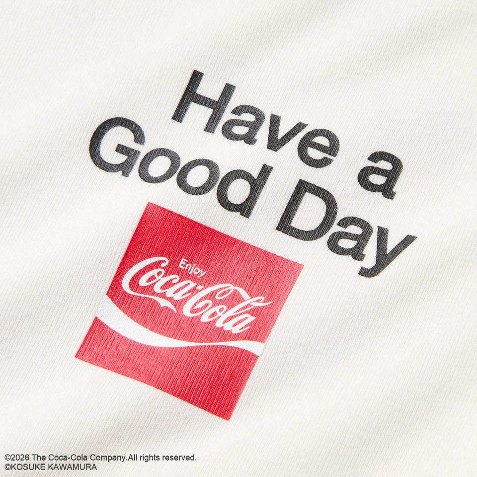 Women's 長袖 クロップド Tシャツ Coca-Cola designed by Kosuke Kawamura コカ・コーラ Many Hearts オフホワイト | NEW ERA ニューエラ公式オンラインストア