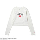 Women's 長袖 クロップド Tシャツ Coca-Cola designed by Kosuke Kawamura コカ・コーラ Back Heart オフホワイト | NEW ERA ニューエラ公式オンラインストア