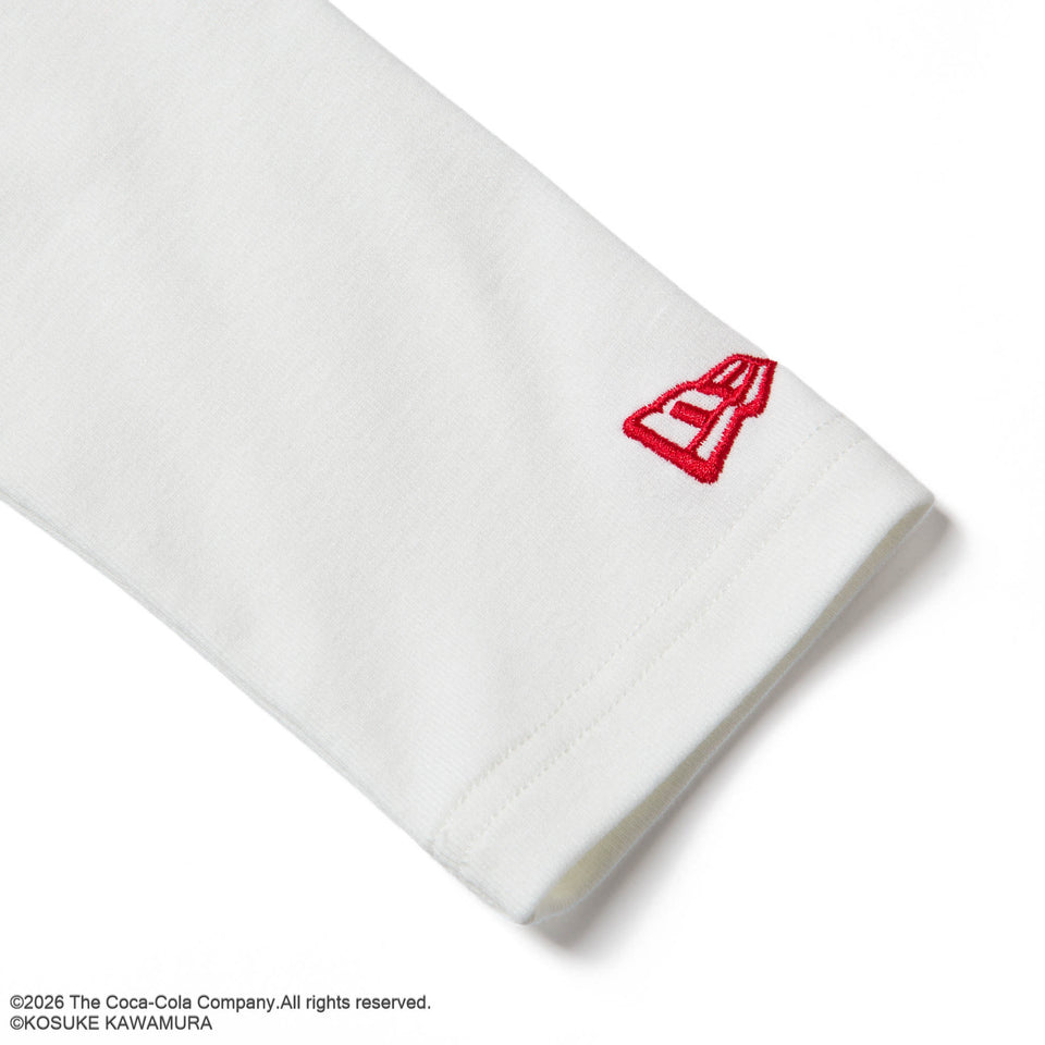 Women's 長袖 クロップド Tシャツ Coca-Cola designed by Kosuke Kawamura コカ・コーラ Back Heart オフホワイト | NEW ERA ニューエラ公式オンラインストア