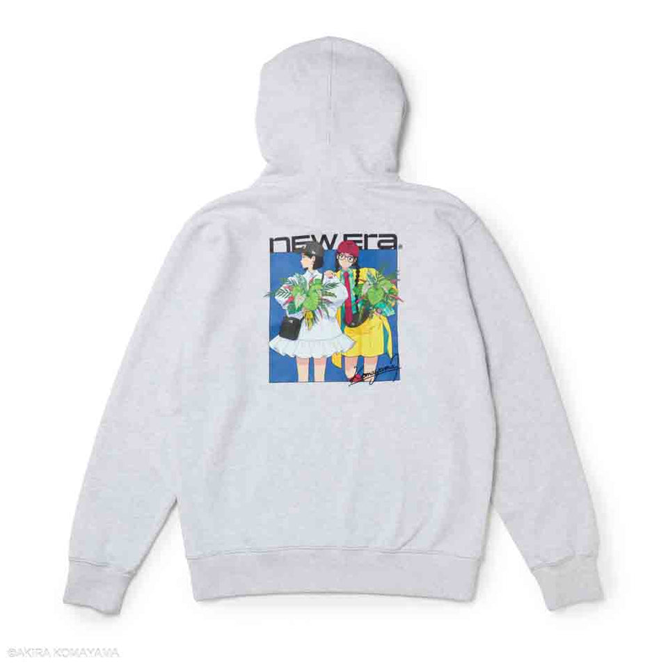 スウェット プルオーバー フーディ Illustrators Collection こまやま明 アッシュグレー | NEW ERA ニューエラ公式オンラインストア