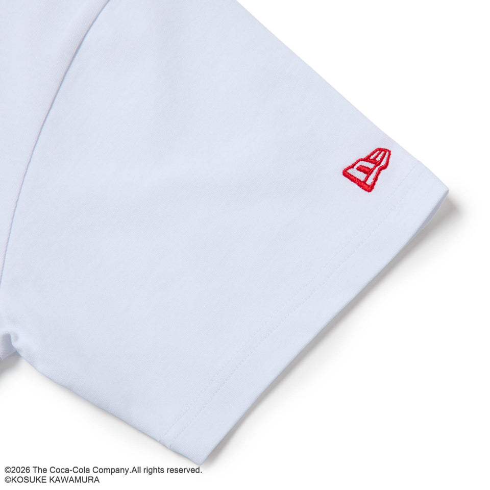 半袖 コットン Tシャツ Coca-Cola designed by Kosuke Kawamura コカ・コーラ It's the real thing. Coke ホワイト | NEW ERA ニューエラ公式オンラインストア