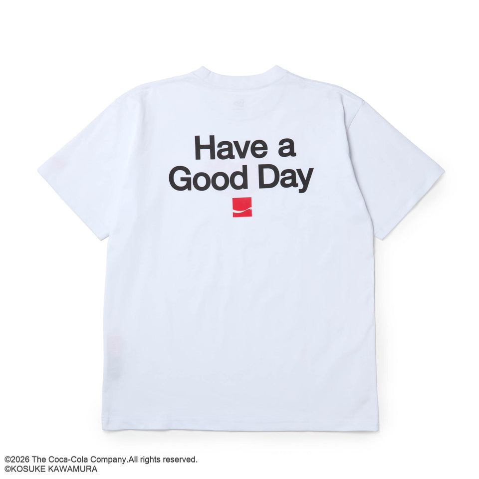 半袖 コットン Tシャツ Coca-Cola designed by Kosuke Kawamura コカ・コーラ Big Heart ホワイト | NEW ERA ニューエラ公式オンラインストア