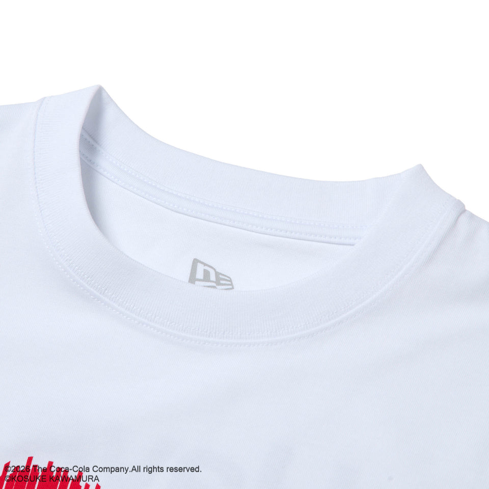 半袖 コットン Tシャツ Coca-Cola designed by Kosuke Kawamura コカ・コーラ Big Heart ホワイト | NEW ERA ニューエラ公式オンラインストア