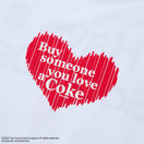 半袖 コットン Tシャツ Coca-Cola designed by Kosuke Kawamura コカ・コーラ Big Heart ホワイト | NEW ERA ニューエラ公式オンラインストア