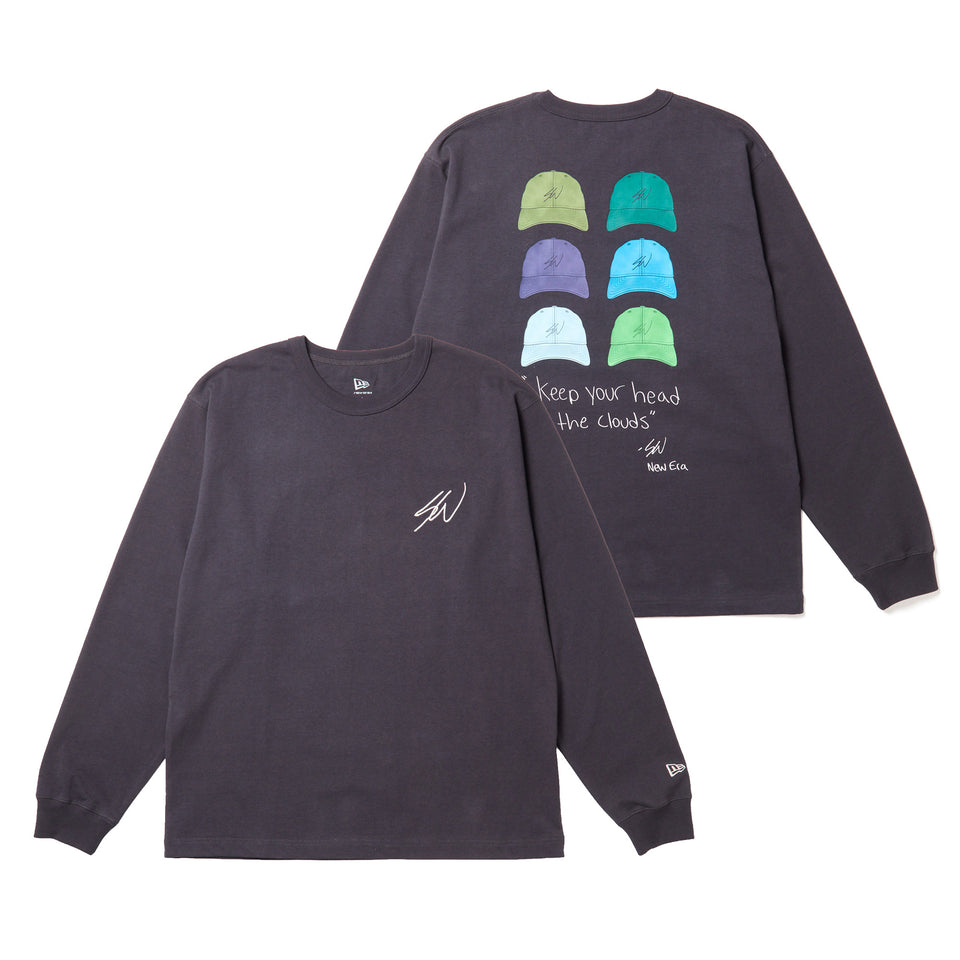 長袖 ウォッシュドコットン Tシャツ Sean Wotherspoon グラファイト | NEW ERA ニューエラ公式オンラインストア