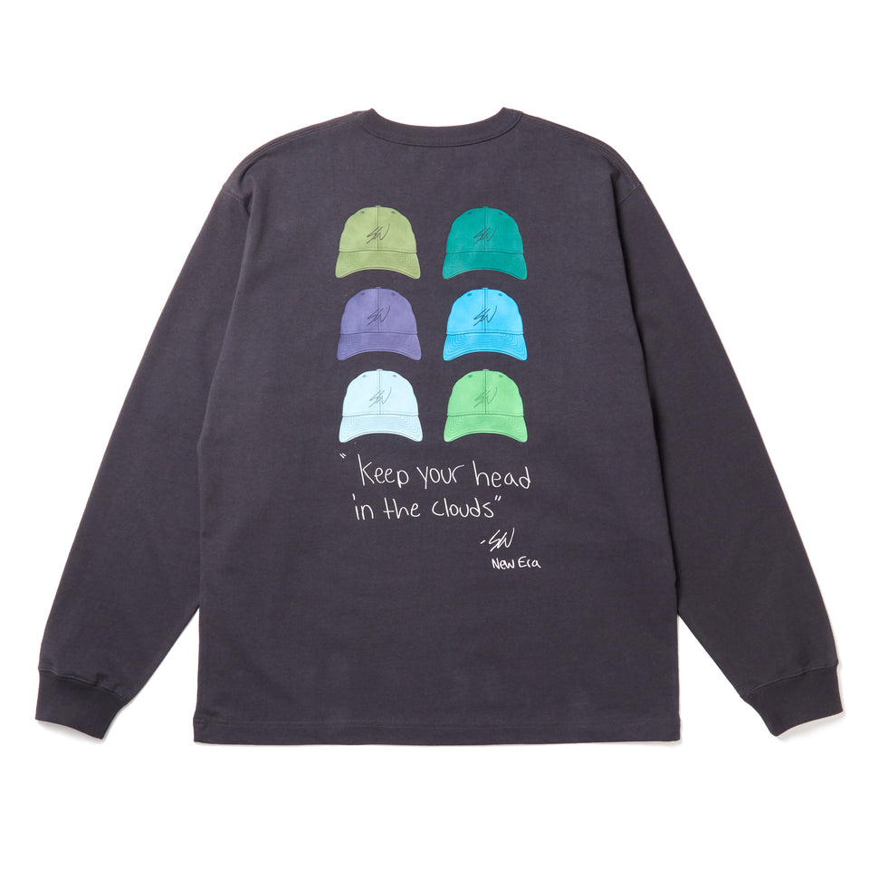 長袖 ウォッシュドコットン Tシャツ Sean Wotherspoon グラファイト | NEW ERA ニューエラ公式オンラインストア