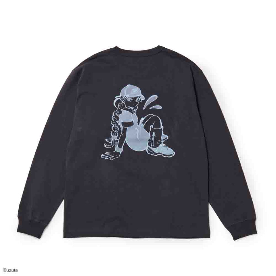 長袖 ウォッシュドコットン Tシャツ Illustrators Collection うずた グラファイト | NEW ERA ニューエラ公式オンラインストア