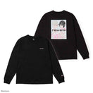 長袖 ウォッシュドコットン Tシャツ Illustrators Collection tamimoon ブラック