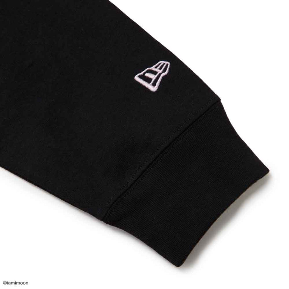 長袖 ウォッシュドコットン Tシャツ Illustrators Collection tamimoon ブラック | NEW ERA ニューエラ公式オンラインストア