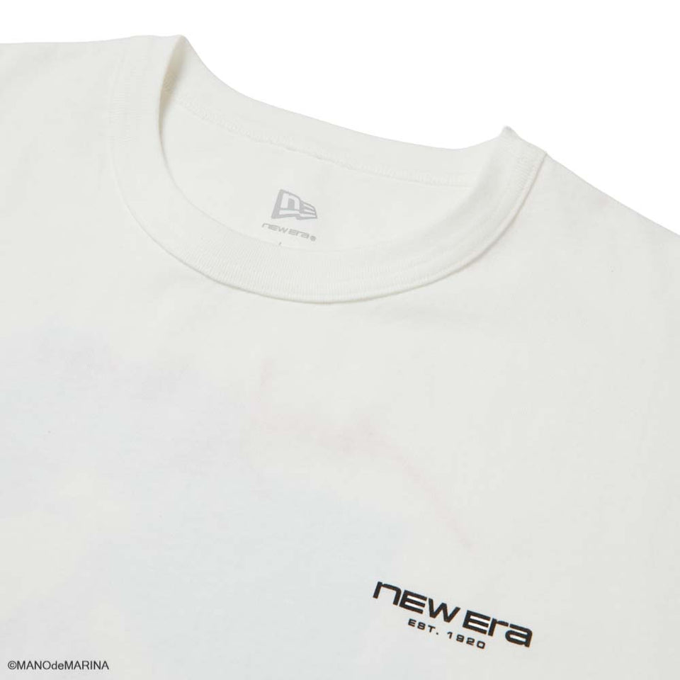 長袖 ウォッシュドコットン Tシャツ Illustrators Collection まのでまりな オフホワイト | NEW ERA ニューエラ公式オンラインストア