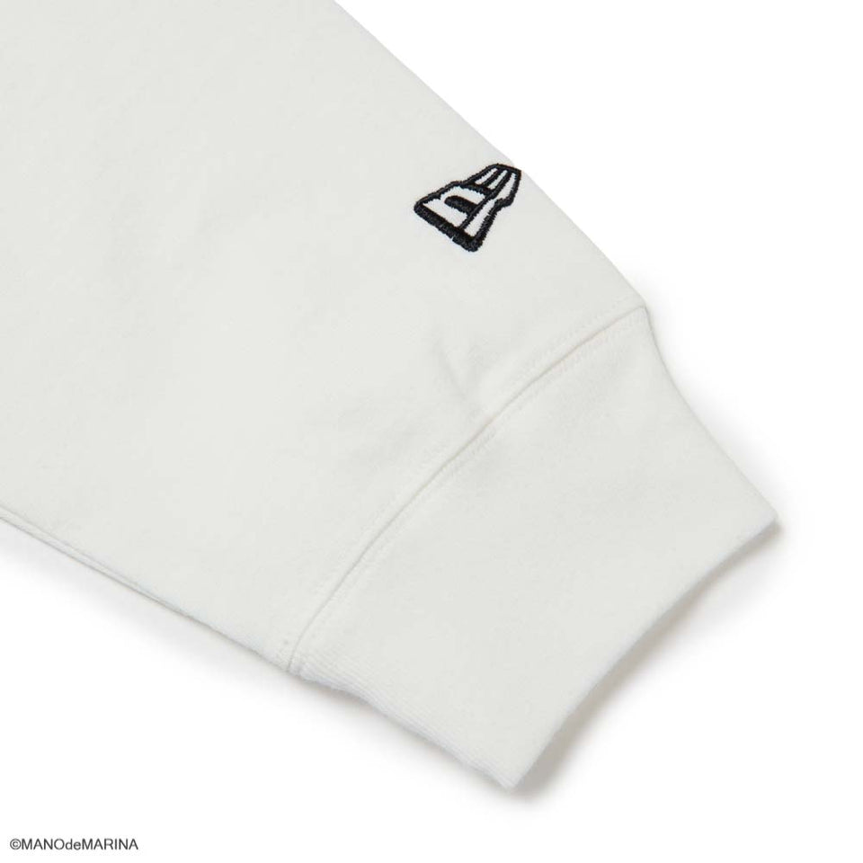 長袖 ウォッシュドコットン Tシャツ Illustrators Collection まのでまりな オフホワイト | NEW ERA ニューエラ公式オンラインストア