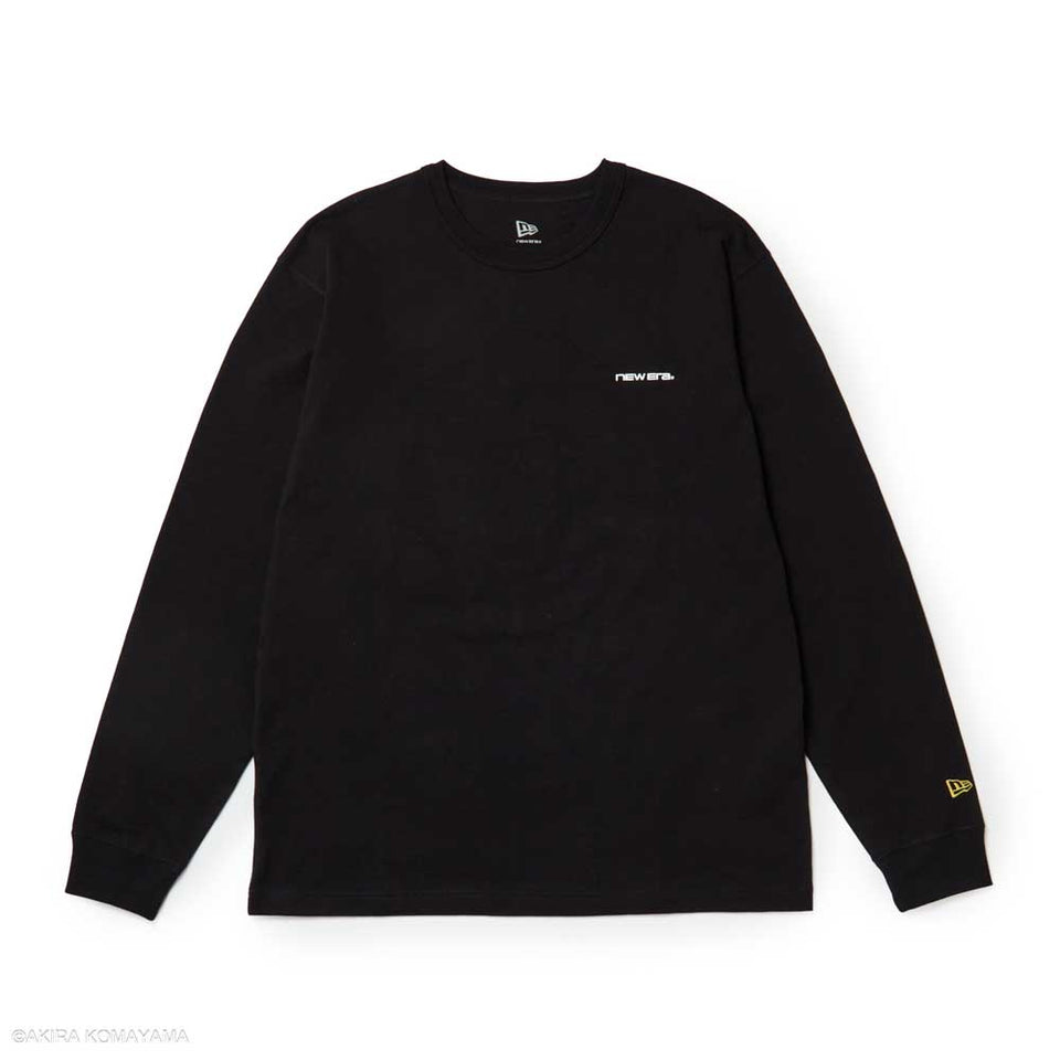 長袖 ウォッシュドコットン Tシャツ Illustrators Collection こまやま明 ブラック | NEW ERA ニューエラ公式オンラインストア
