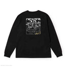長袖 ウォッシュドコットン Tシャツ Illustrators Collection こまやま明 ブラック | NEW ERA ニューエラ公式オンラインストア