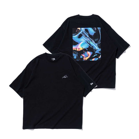 半袖 オーバーサイズド コットン Tシャツ 落合陽一 x 永樂屋 ブラック