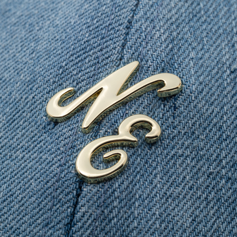 9FORTY Mini Metal Logo クラシックロゴ ウォッシュドデニム