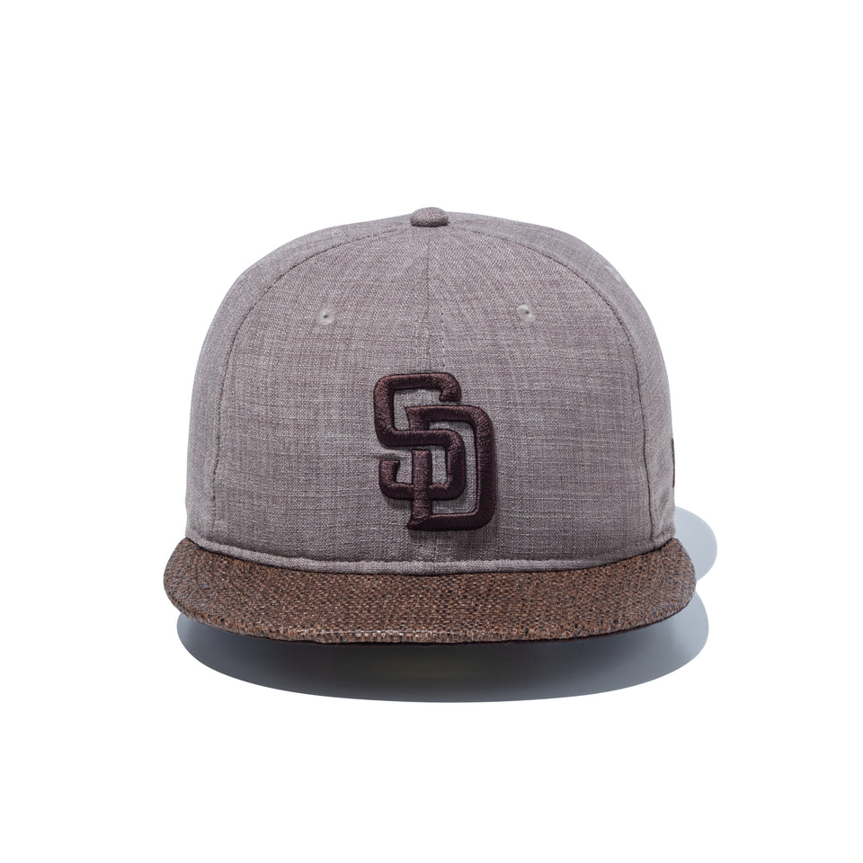 59FIFTY ソフトバックラム Paper Visor サンディエゴ・パドレス ブラウン/ダークブラウン | NEW ERA ニューエラ公式オンラインストア